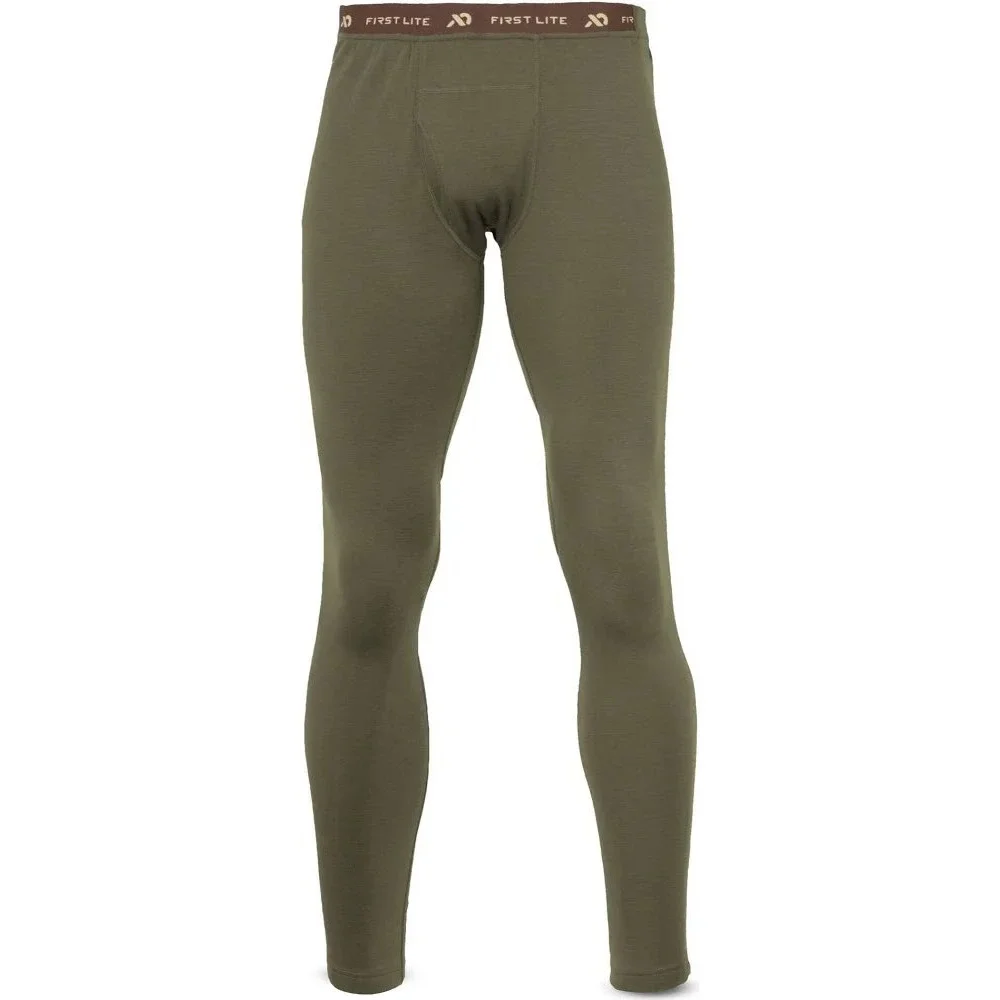 First Lite Kiln Midweight 250 Merino-X Base Layer Full Side Zip Pants Mens MD